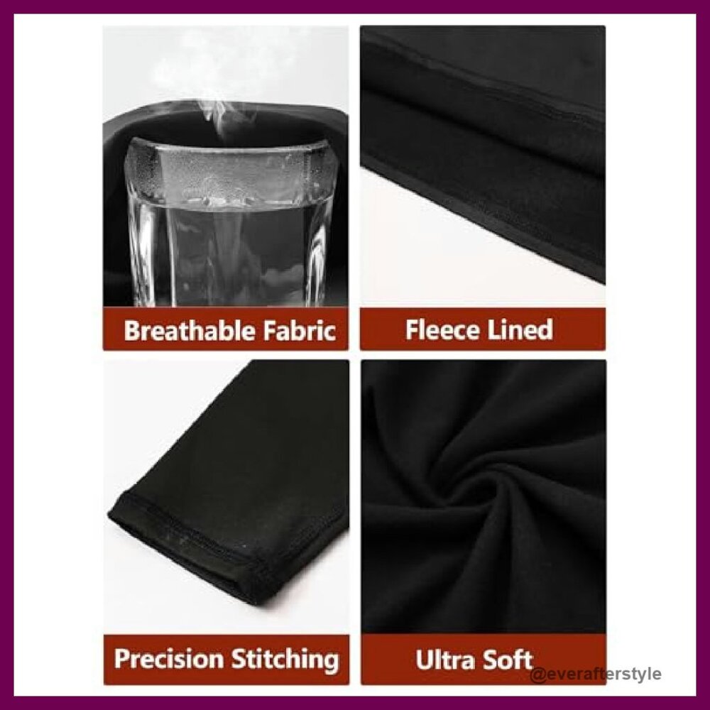 Fleece Lined Thermal Compression Base Layer Tops … - image 5